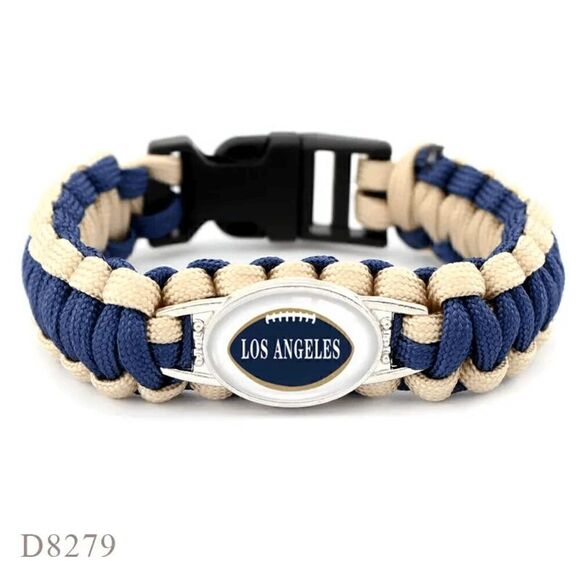 NFL LOS ANGELES RAMS Woven Bracelet NIP - Picture 1 of 2